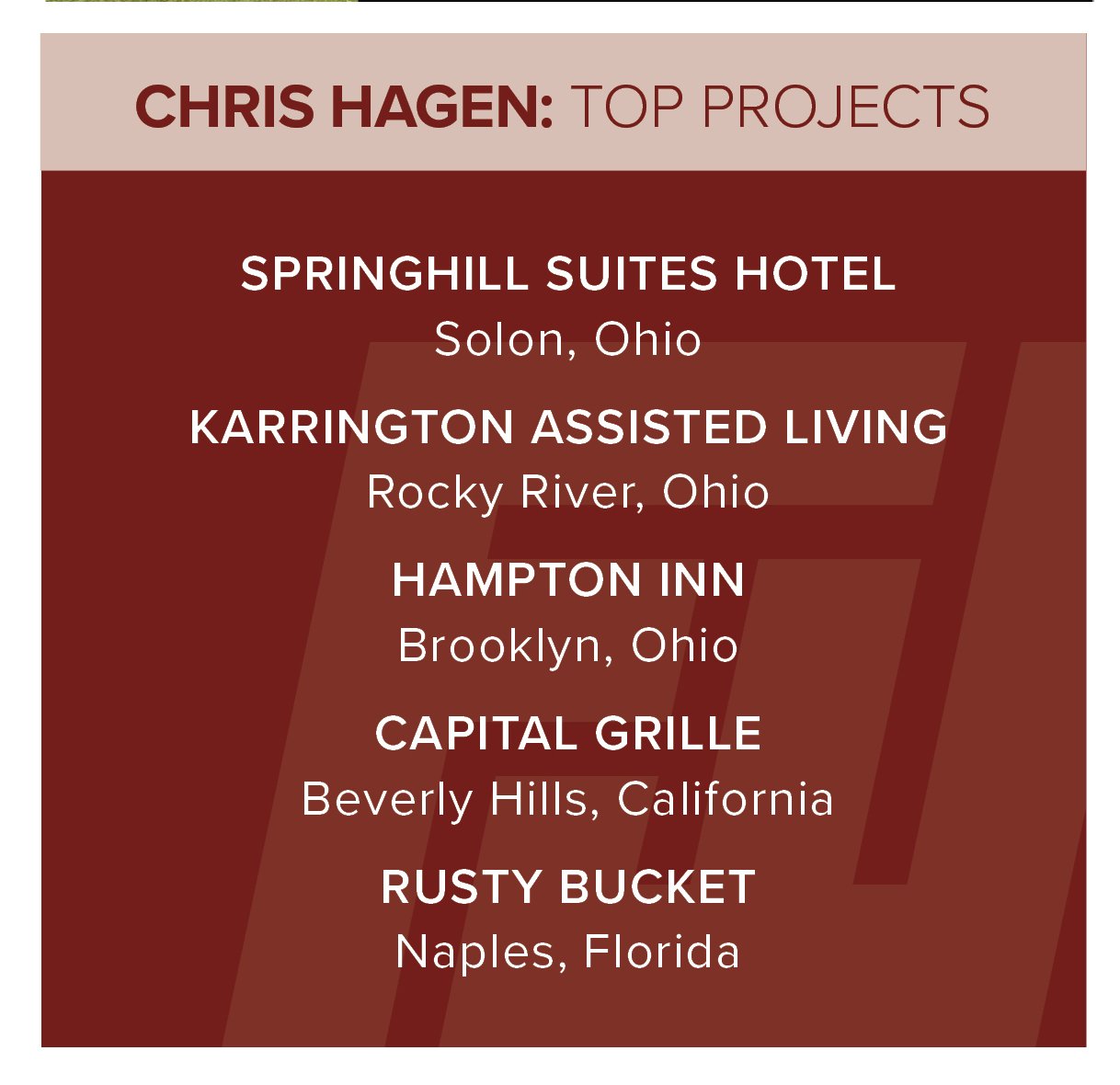 Chris Top Projects