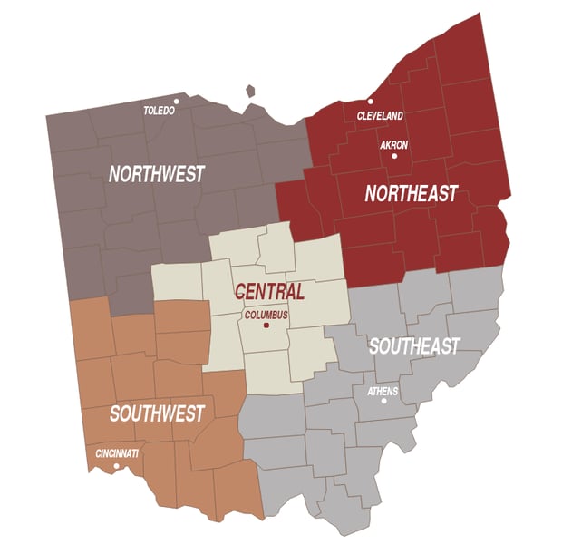 Ohio- State Map