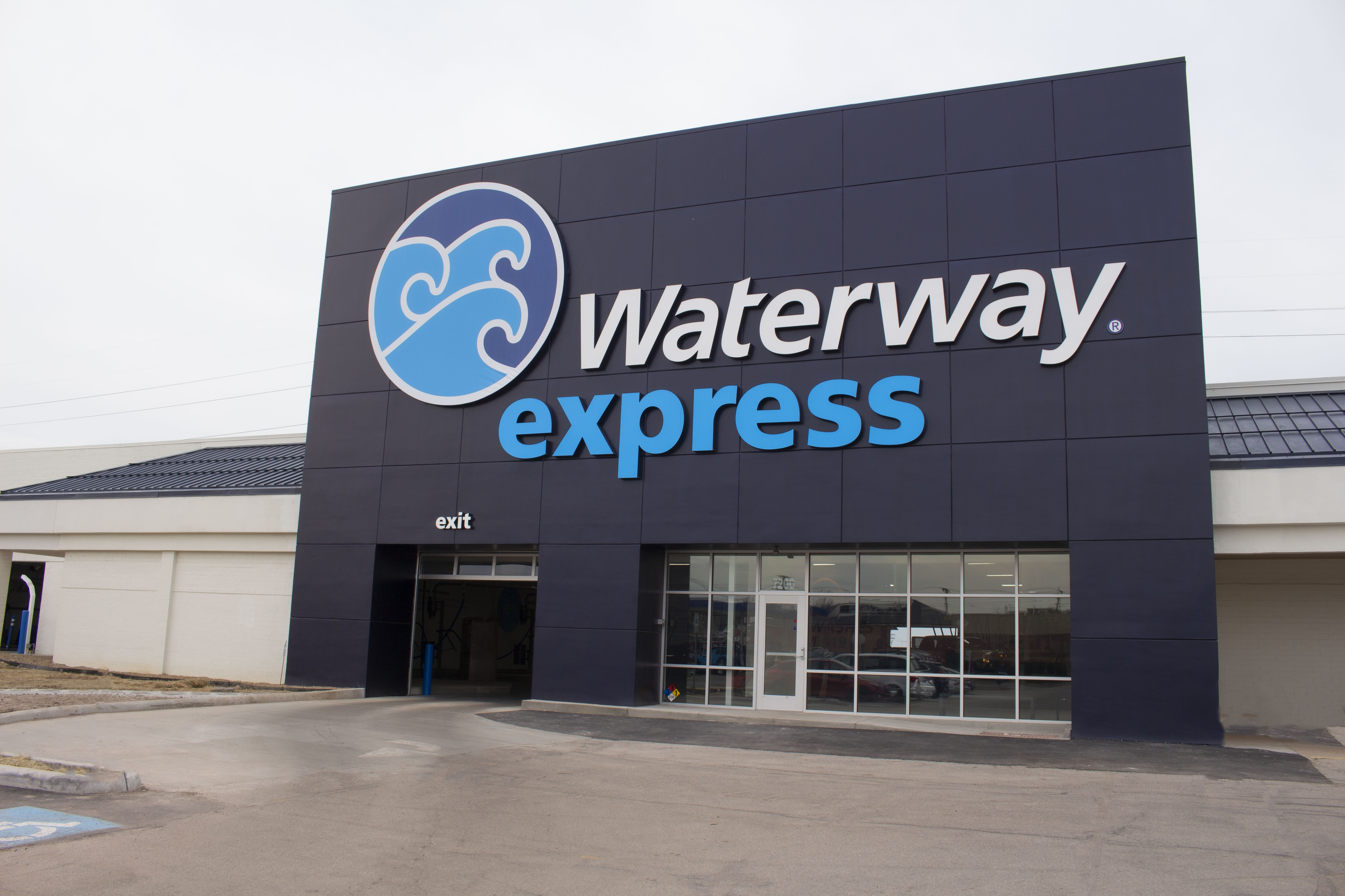 Exterior and interior photos of the Waterway Express in Cleveland, OH